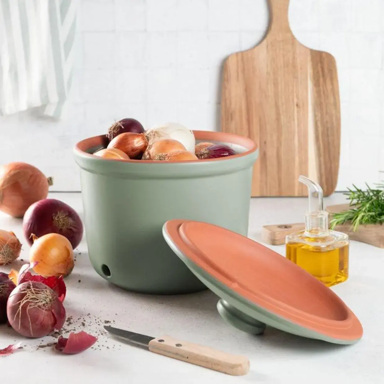 Voorraadpot ui groen Römertopf afbeelding 3
