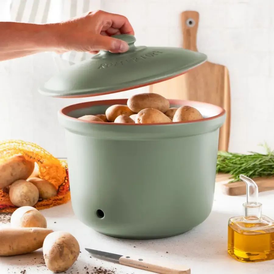 Voorraadpot aardappel groen Römertopf afbeelding 3