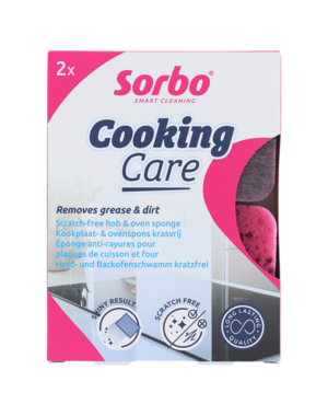 Sorbo Keukenspons Cooking Care 2 stuks