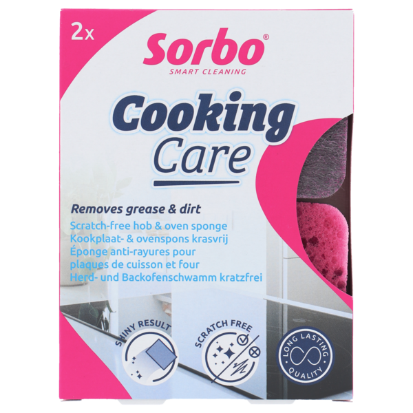 Sorbo Keukenspons Cooking Care 2 stuks