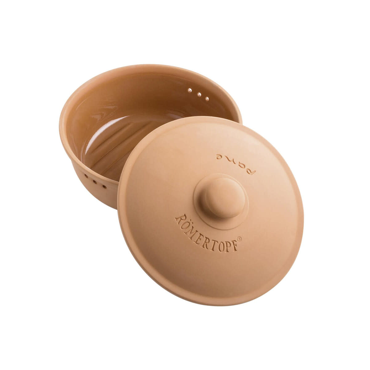 Broodschaal rond terracotta Römertopf afbeelding 2