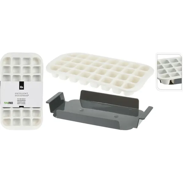 Excellent Houseware IJsblokjesmaker TPE met PP houder