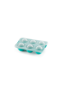 Lékué IJsblokjesvorm XL met deksel rond Turquoise