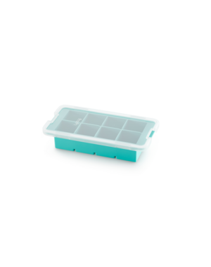 Lékué IJsblokjesvorm XL met deksel 6 vakjes Turquoise