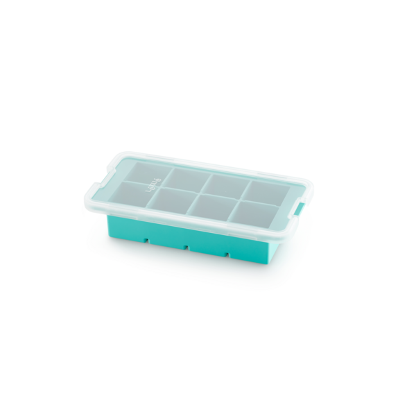 Lékué IJsblokjesvorm XL met deksel 6 vakjes Turquoise