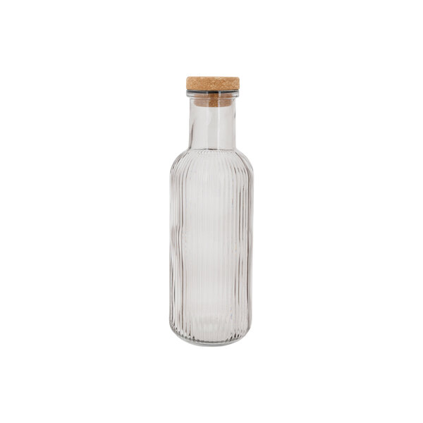 Cosy & Trendy Fles - Karaf met kurk 1L Raya Grijs