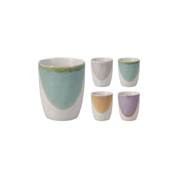 Excellent Houseware Beker aardewerk 280ml 4 assorti