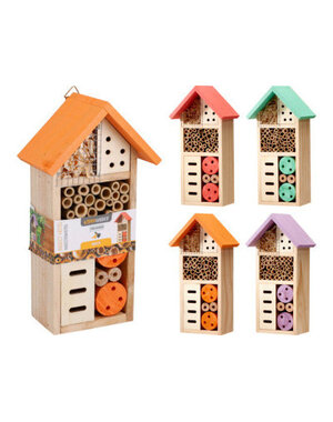  Insectenhotel 13x8,5x26cm 4 assorti