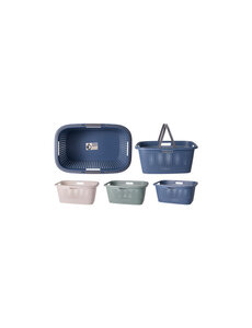 Excellent Houseware Wasmand met handvat 38L 3 assorti