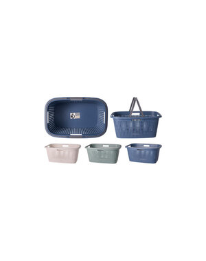 Excellent Houseware Wasmand met handvat 38L 3 assorti