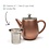 Bredemeijer Theepot 1,1L Duet Eva roestbruin