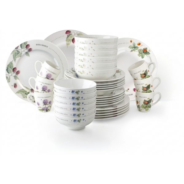 Marjolein Bastin Serviesset 36dlg Wildflowers Marjolein Bastin met kom 13cm