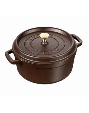 Staub Braadpan 24 cm 3.7 L La Cocotte Espresso bruin