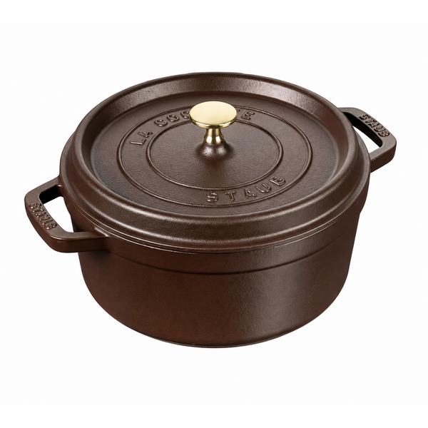 Staub Braadpan 24 cm 3.7 L La Cocotte Espresso bruin