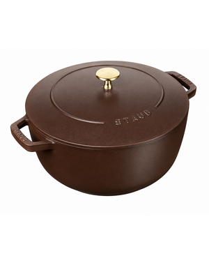 Staub Braadpan 26 cm 5.25L La Cocotte Espresso bruin