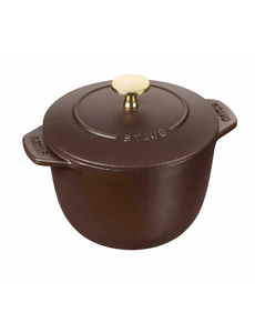 Staub Braadpan 26 cm 4.8L La Cocotte Espresso bruin
