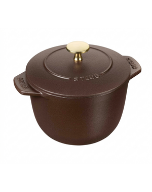 Staub Braadpan 26 cm 4.8L La Cocotte Espresso bruin