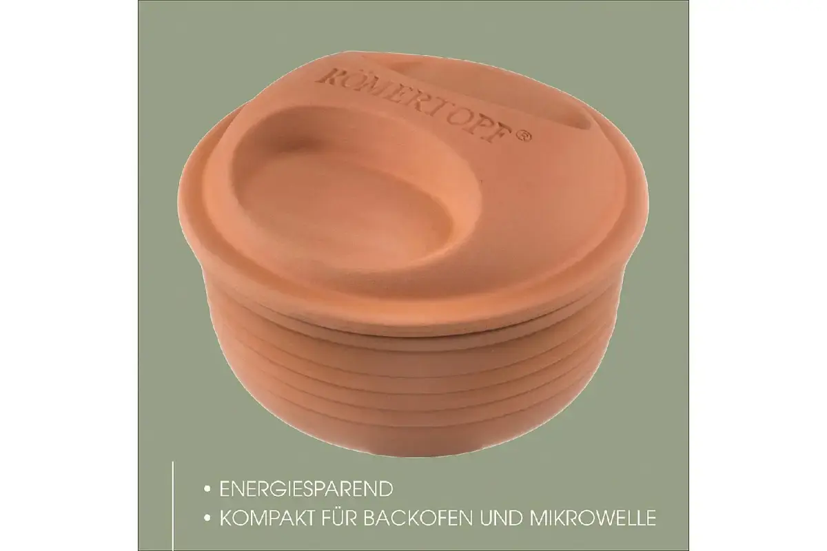 Multifunctionele Römertopf braadpan aardewerk 2L afbeelding 3