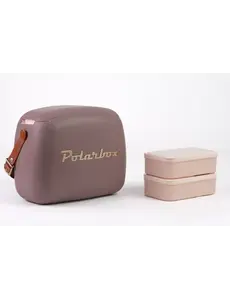 Polarbox Koelbox 6L incl. 2 Lunchboxen Mauve/Goud Polarbox