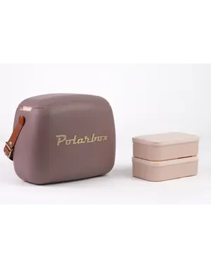 Polarbox Koelbox 6L incl. 2 Lunchboxen Mauve/Goud Polarbox