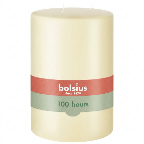 Bolsius Stompkaars met 3 lonten ivoor 200/150