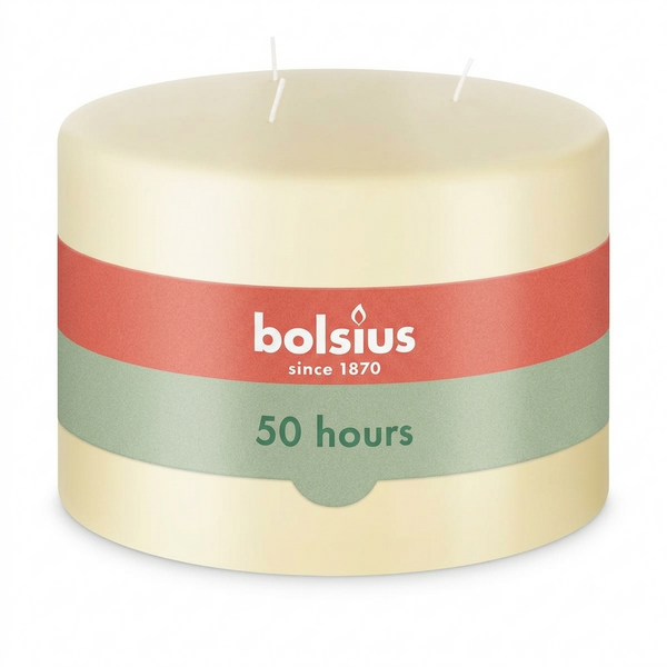 Bolsius Stompkaars met 3 lonten ivoor 100/150