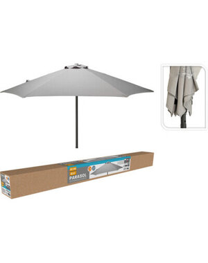  Parasol Ø 2,3 meter licht grijs