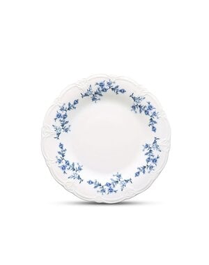 BonBistro Bord plat 32cm Blue Flower Retro