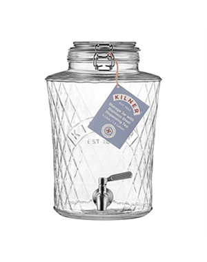 kilner Drankdispenser glas 8L met RVS kraantje
