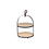Cosy & Trendy Etagere 2-laags bamboe met metalen houder