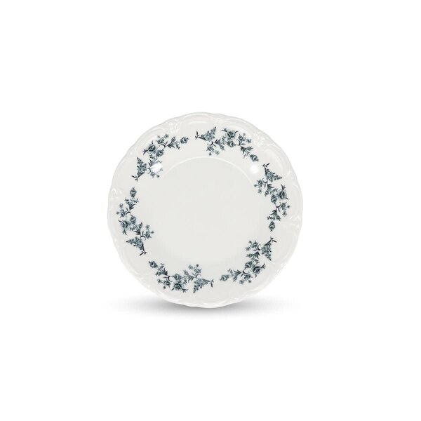 BonBistro Bord plat 20,5cm Black Flower Retro