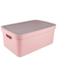 Sunware Opbergbox  + deksel 45L roze Sigma Home