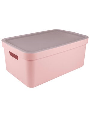 Sunware Opbergbox  + deksel 45L roze Sigma Home