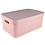 Sunware Opbergbox  + deksel 45L roze Sigma Home