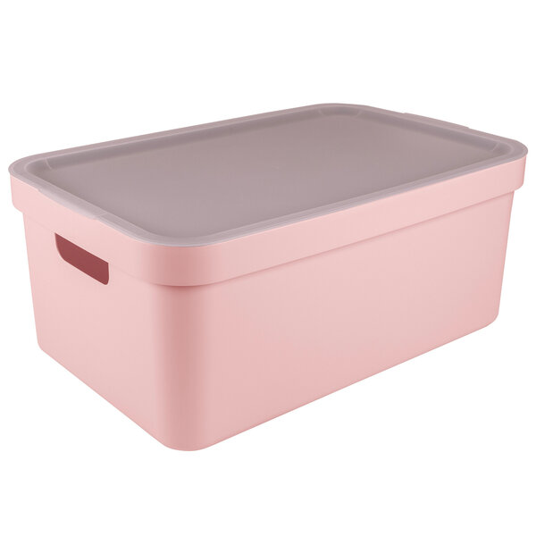 Sunware Opbergbox  + deksel 45L roze Sigma Home