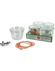 Weck Inmaakglas set 4 conisch 250 ml