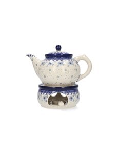 Bunzlau Castle Theepot 1300ml en Rechaud Spring Ballet set