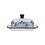Bunzlau Castle Botervloot met bord Blue Garden
