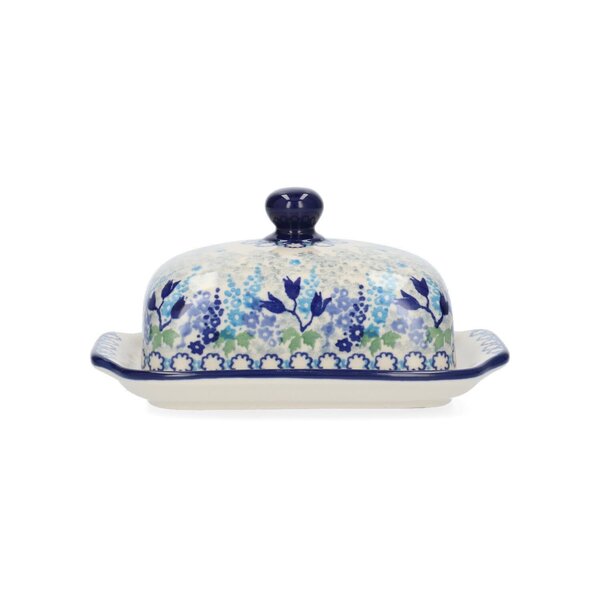 Bunzlau Castle Botervloot met bord Blue Garden