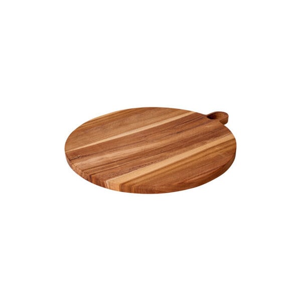 Snijplank - Serveerplank 40cm rond teakhout