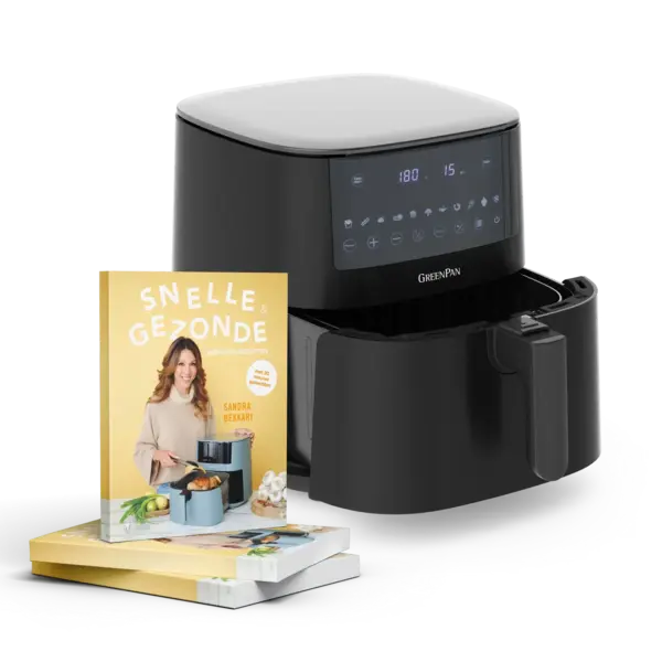 Greenpan Airfryer XXL 1 Basket 7,2L Black Bistro Greenpan + gratis kookboek