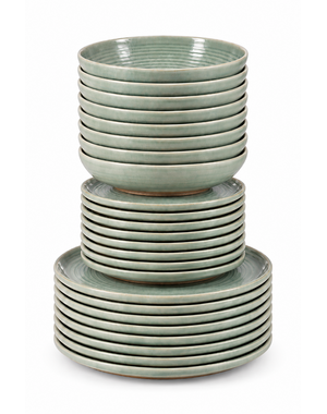 Salt en Pepper Bordenset 24-delig groen Cameo