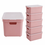 Sunware Opbergbox + deksel 32L set 6 roze Sigma home platte deksel