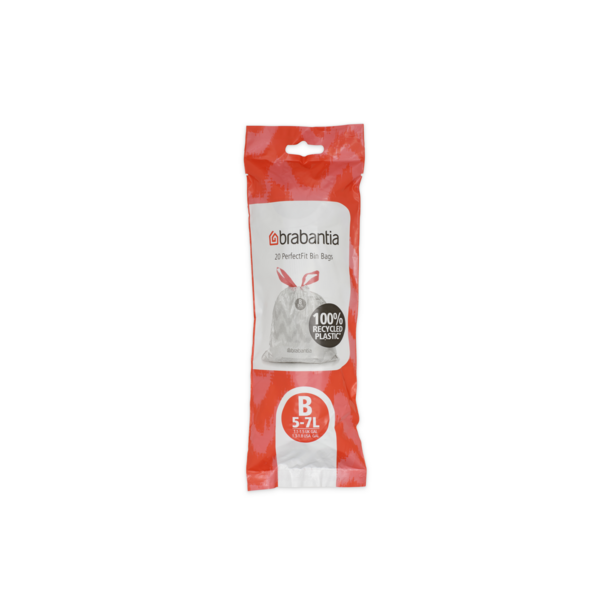 Brabantia Afvalzakken PerfectFit B, 5-7L, 20 stuks