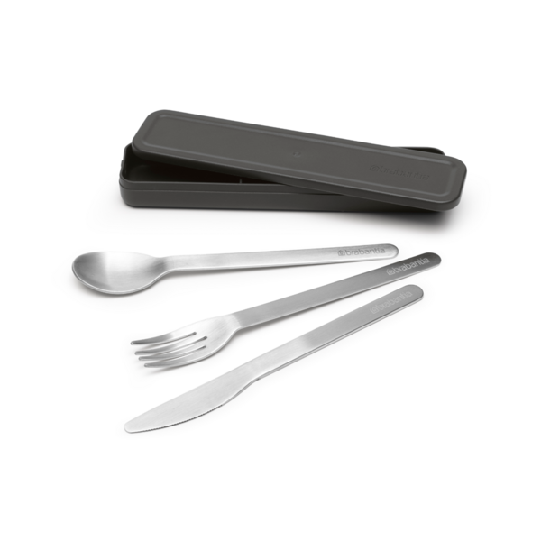 Brabantia Bestekset 3-delig Make & Take Dark Grey