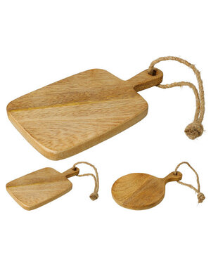  Snijplank 20x13cm Mangohout 2 assorti