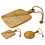 Snijplank 20x13cm Mangohout 2 assorti