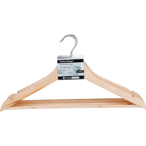 Storage Solutions Kledinghanger hout set/6