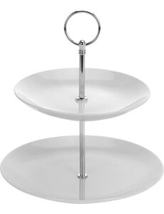 Excellent Houseware Etagere porselein 2-laags