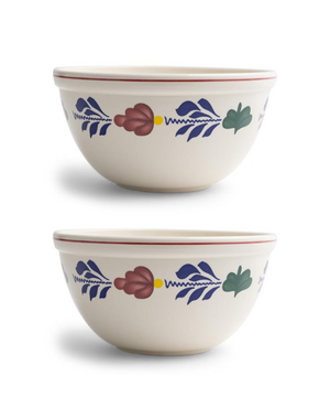 Royal Boch Beslagkom 20 cm Boerenbont set van 2